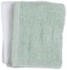 Truls håndkle 40x60 2pk grønn/hvit