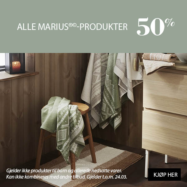 Alle Mariusprodukter 50%