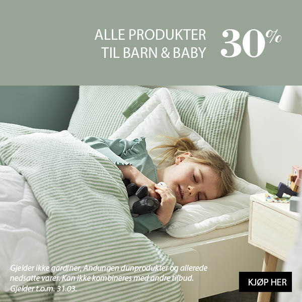 Alle produkter til barn & baby 30%