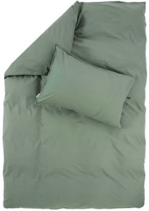 Bilde av Plain cotton bomullsengesett grønn