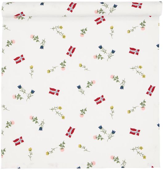 Synnøve liten bordløper 40x100 hvit