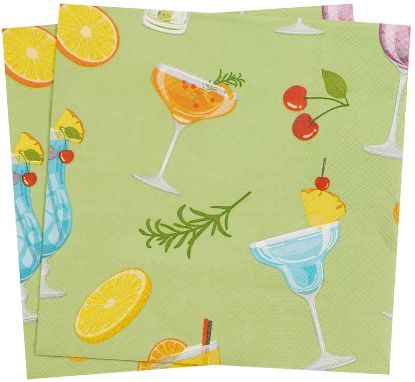 Bilde av Mocktails serviett 33x33 grønn