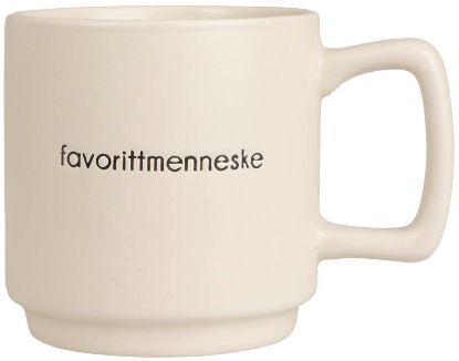 Kopp Favorittmenneske 290 ml beige