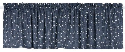 Petrine gardinkappe 45x200 blå