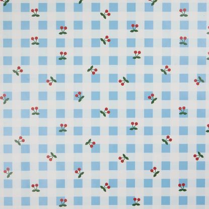 Cheri voksduk lys blå