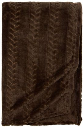 Jackie pledd 130x170 brun 