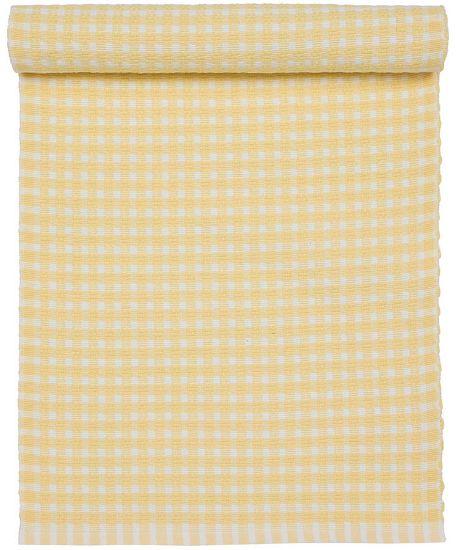 Trine bordløper 35x120 gul