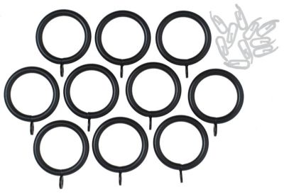 Ringer 28mm 10pk svart metall