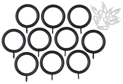 Bilde av Ringer 28mm 10pk svart metall