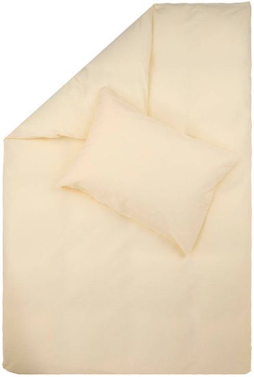 Nikki kreppsengesett 140x200 kremgul