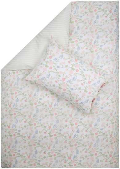 Hilde bomullsengesett 140x200 kremgul