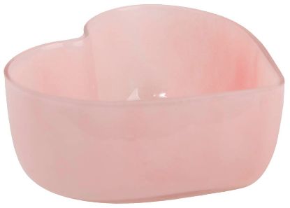 Hjertelin skål 12 cm rosa