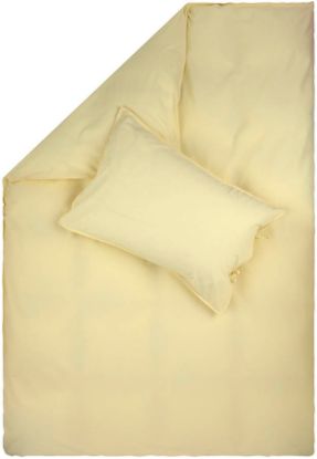 Bilde av Plain cotton bomullsengesett kremgul