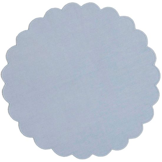 Tilda tekstilserviett Ø38 blå