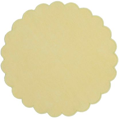 Tilda tekstilserviett Ø38 gul