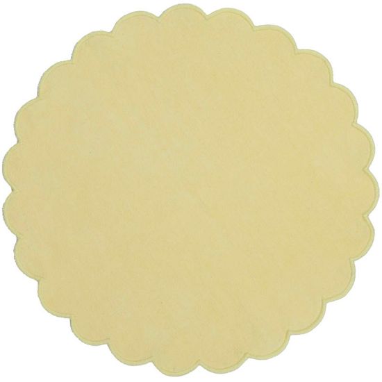 Tilda tekstilserviett Ø38 gul