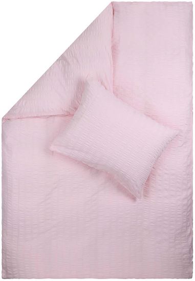 Aletta kreppsengesett 140x200 lys rosa