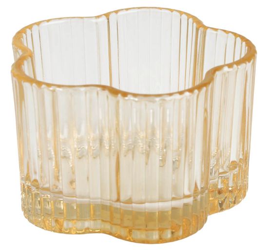 Hanna telysholder 8 cm gul