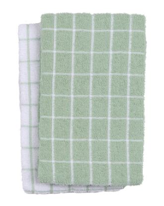 Dina kjøkkenhåndkle 2pk pistasj