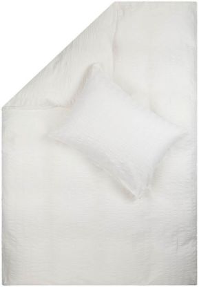 Bilde av Aletta kreppsengesett offwhite