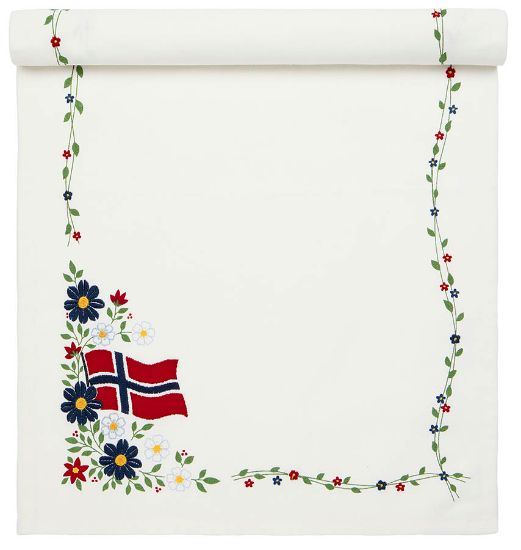 Bilde av Feiring bordløper 40x120 hvit