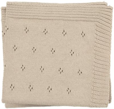 Uma strikkeklut 2pk beige
