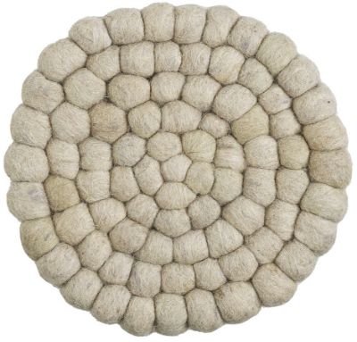 Wooly gryteunderlag Ø21 sand